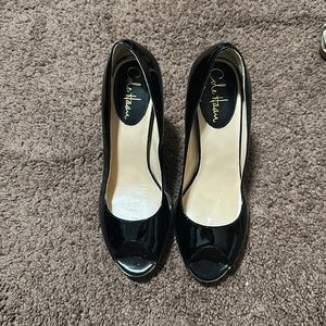 Black Peep-toe High Heels